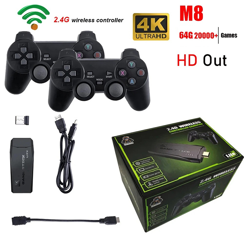 Retro Gaming Stick - Video Game Console 2.4G Double Wireless