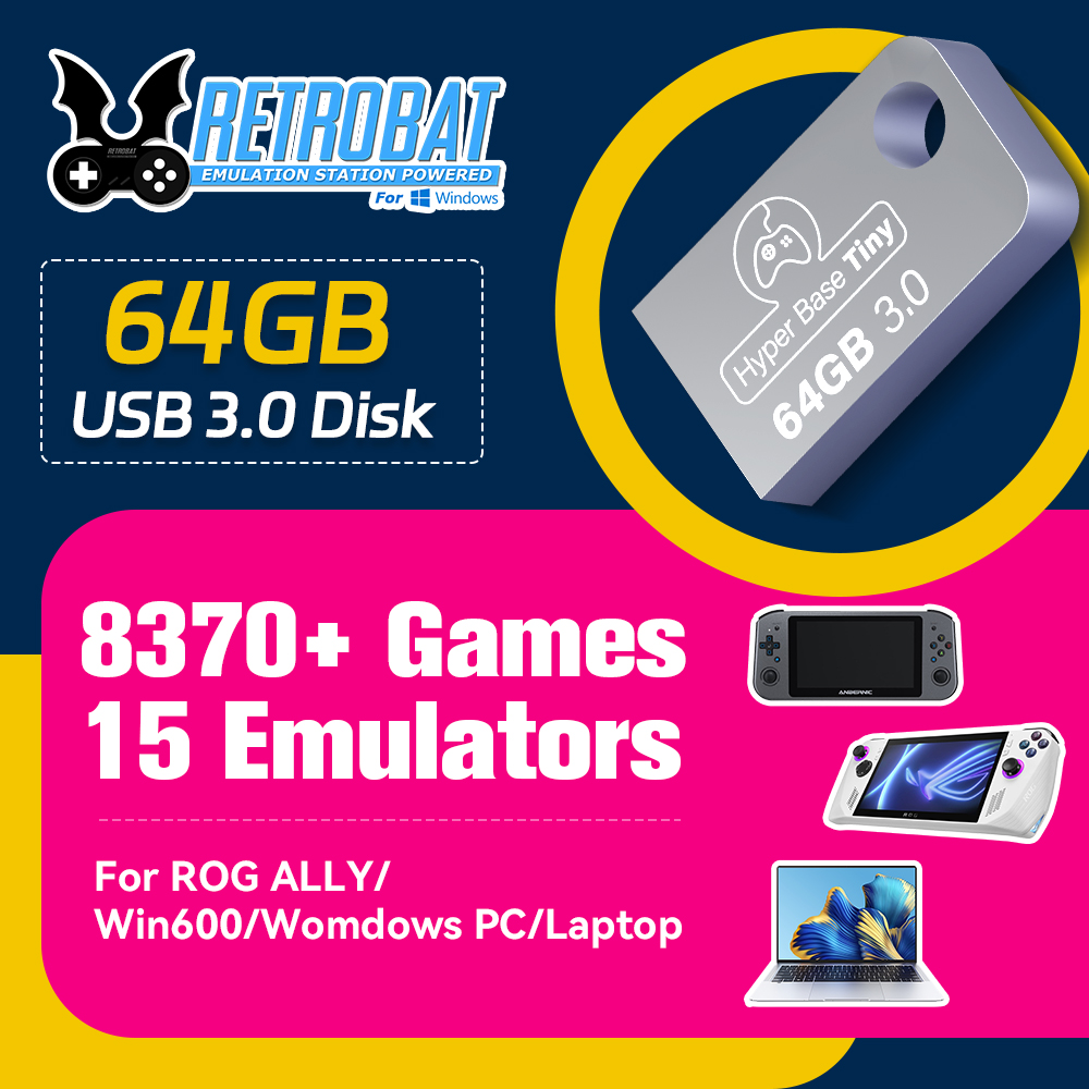 Retro Gaming System - JMachen 64GB Portable USB 3.0 Game