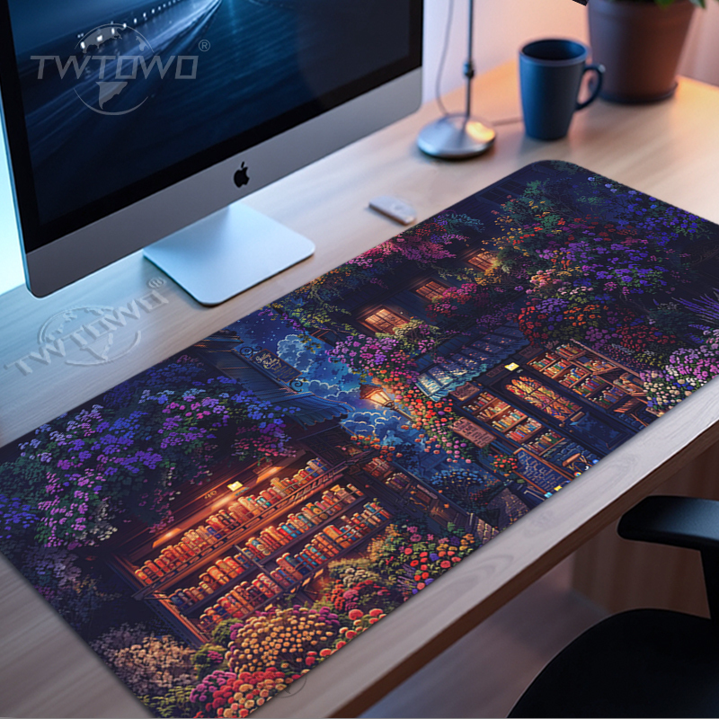 Retro Gaming Xl - Retro Bookstore Mouse Pad Gamer XL