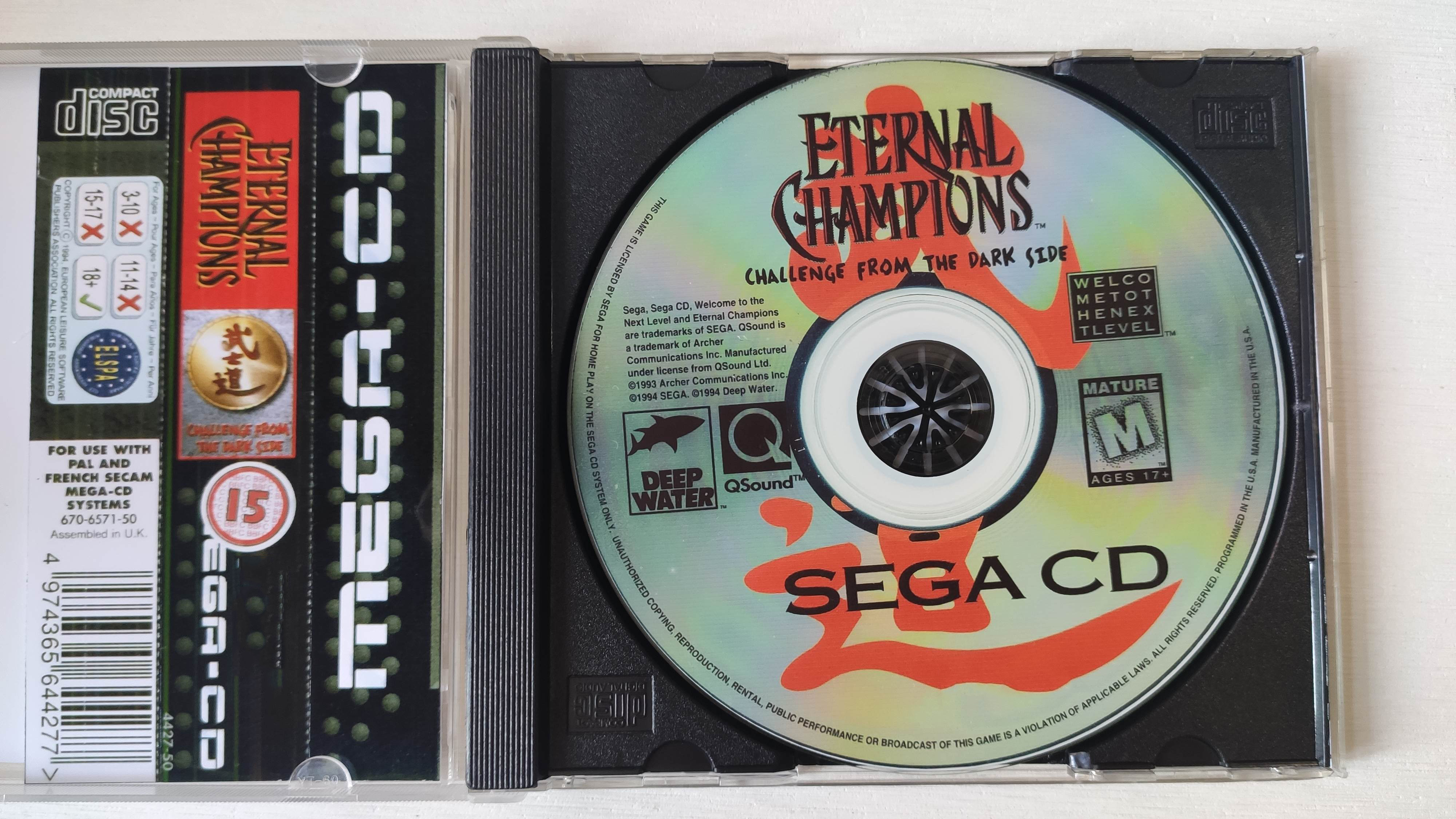 Retro Gaming Consoles - Mega CD Copy Disc Eternal Champions
