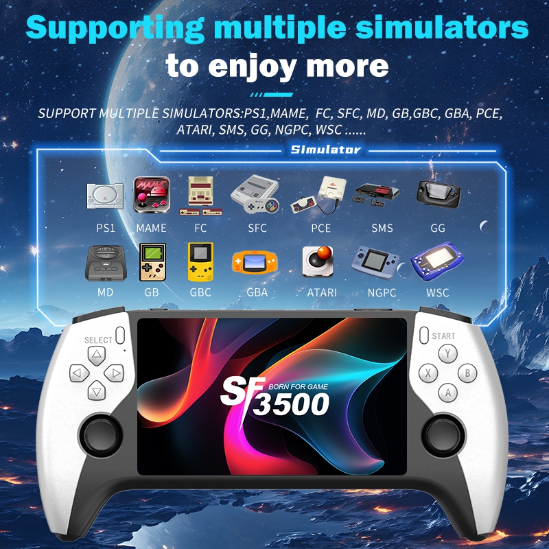 2026 New SF3500 5 Inch Handhel – Retro Gaming Emulator Console Bewertung und Preis