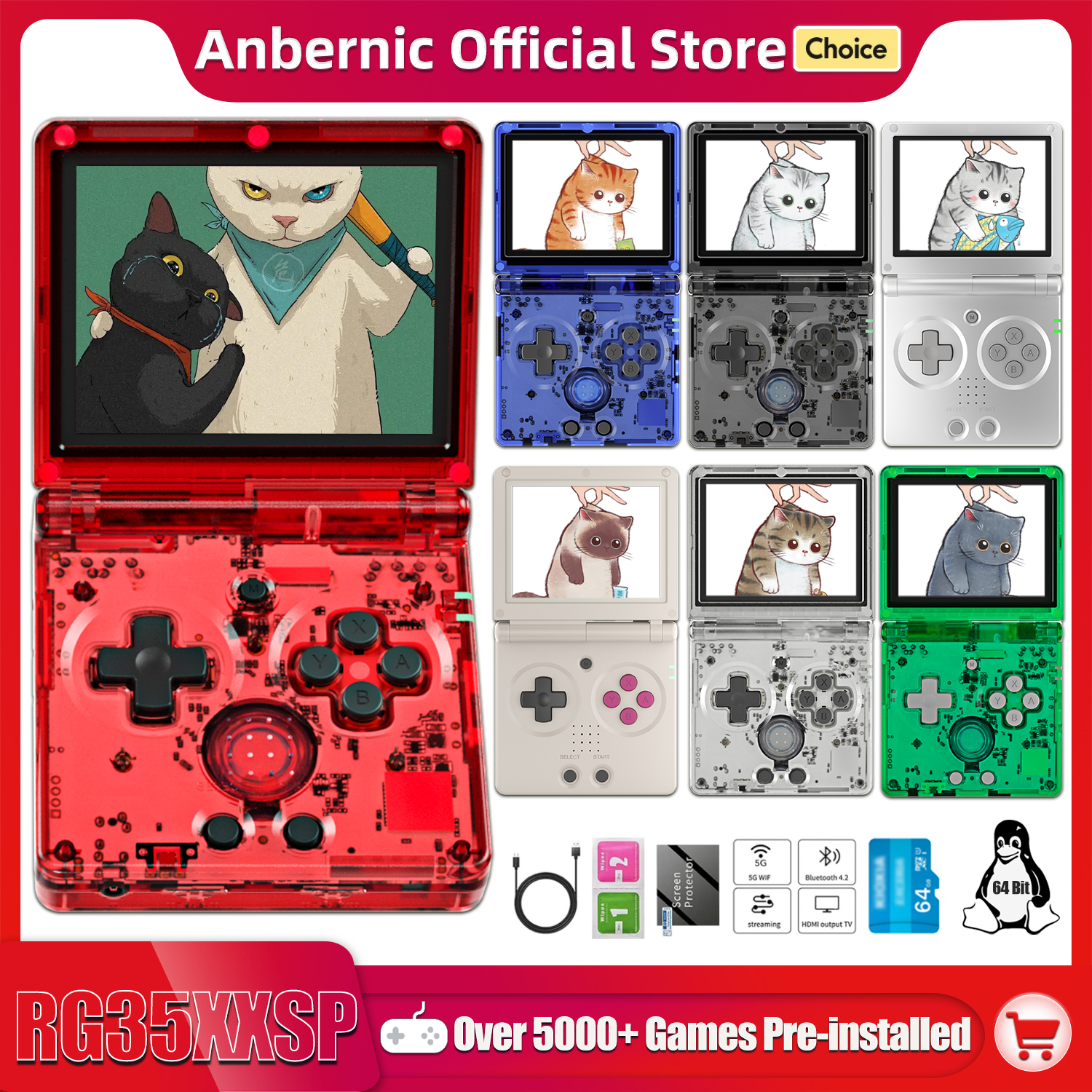 Anbernic NEW RG35XXSP Flip Han – Retro Gaming Emulator Console Bewertung und Preis