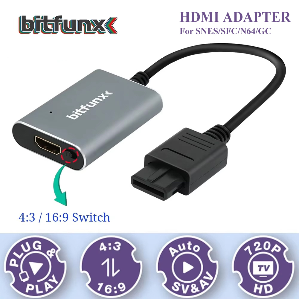 Bitfunx 720P Svideo / AV To HD – Retro Gaming Accessories Bewertung und Preis