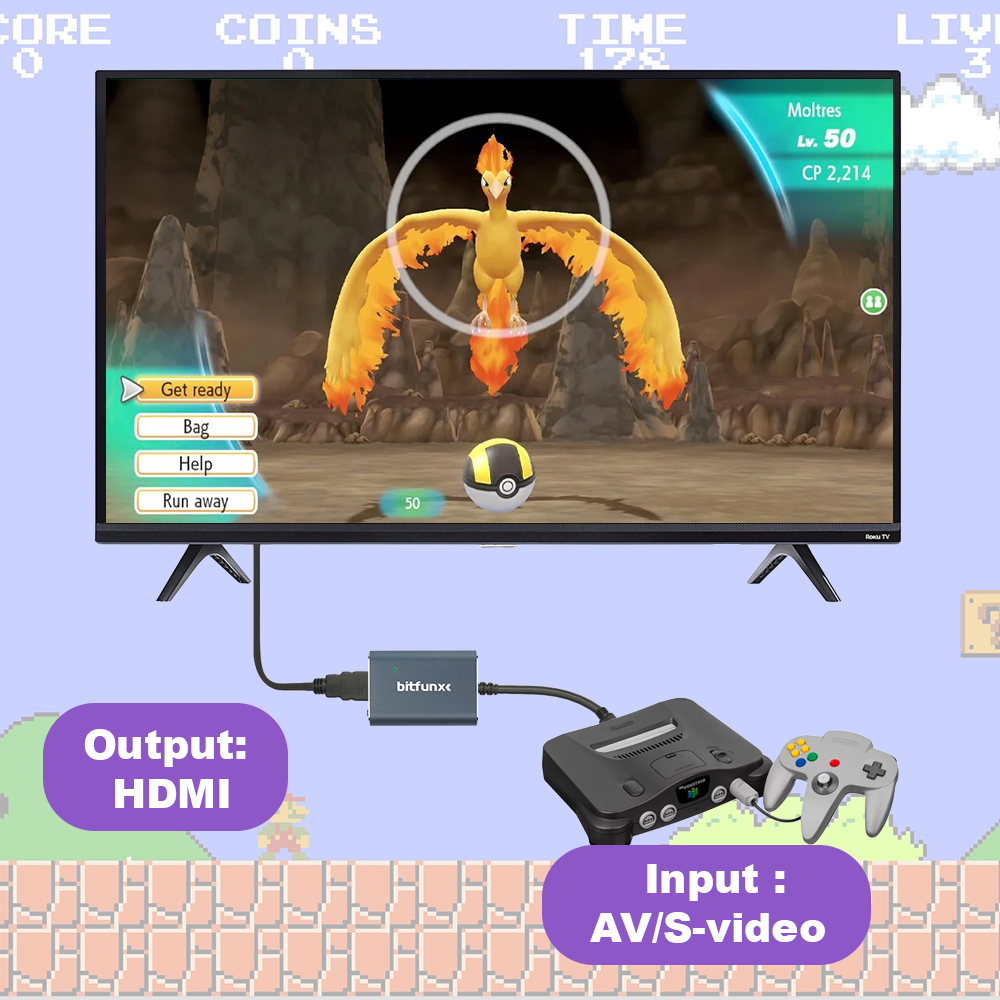 Bitfunx 720P Svideo / AV To HD – Retro Gaming Accessories Bewertung und Preis