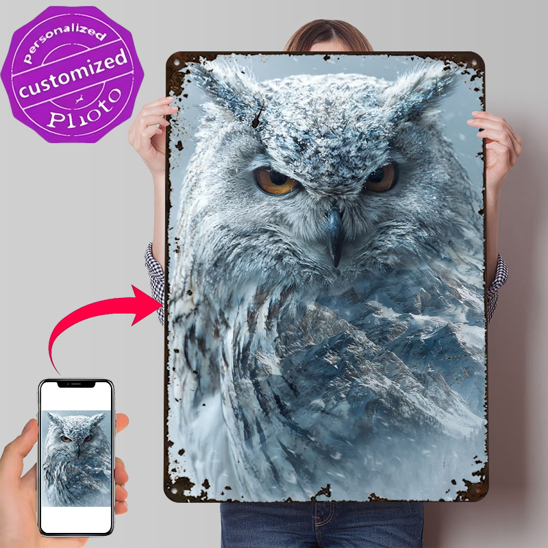 Snowy Owl With Mountain Landsc – Retro Gaming Overlay Bewertung und Preis