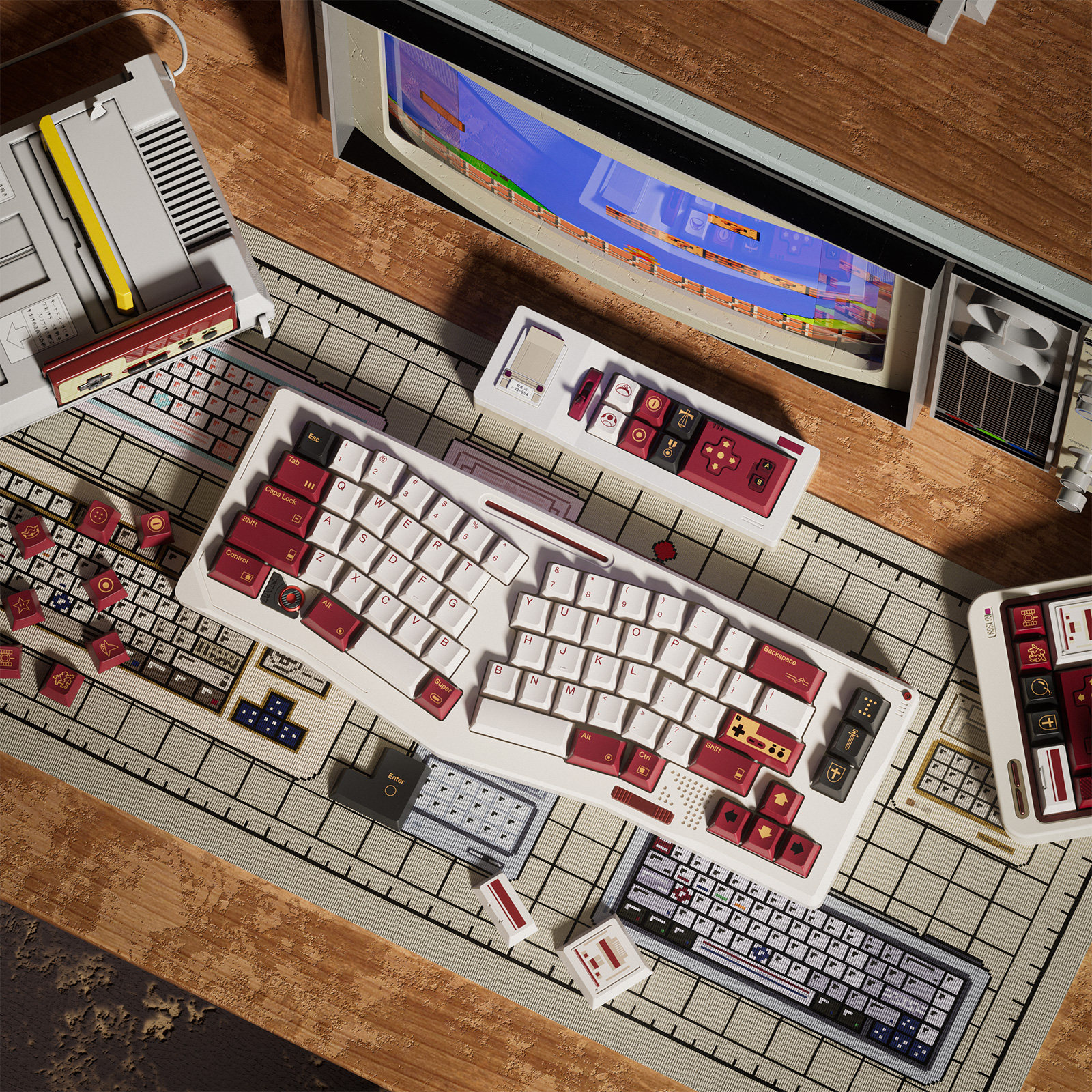 80Retros FC1983 Retro Red And  – Retro Gaming Consoles Bewertung und Preis