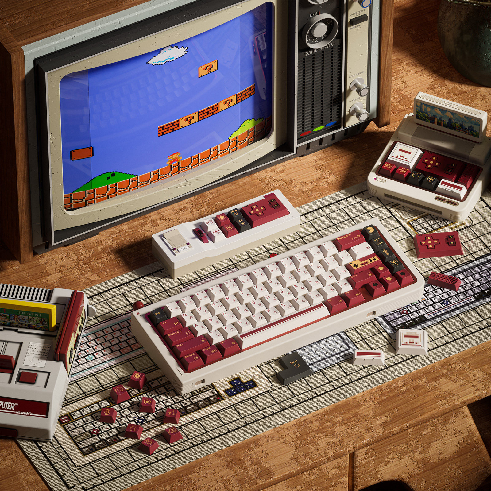 80Retros FC1983 Retro Red And  – Retro Gaming Consoles Bewertung und Preis