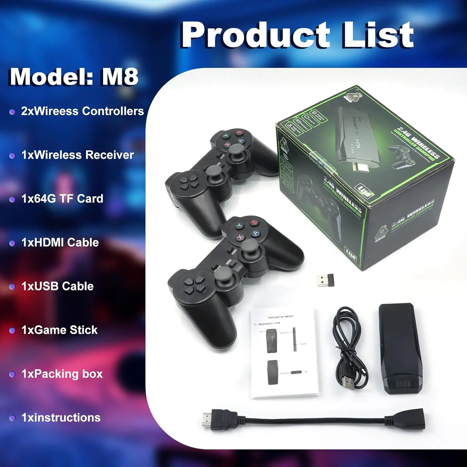 M8 Retro Gaming Stick with 9 S – Retro Gaming Stick Bewertung und Preis